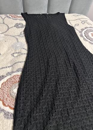 Стильное черное платье mng 6