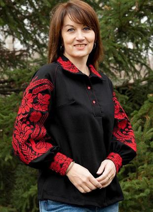 Жіноча лляна вишиванка