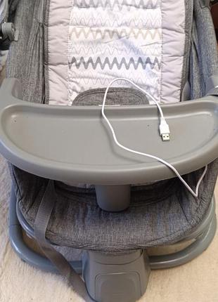 Укачивающий центр-шезлонг mastela 4 в 1 (центр шатающий, шезлонг - качель, стульчик, стульчик со столиком) от новорожденного до 18кг.