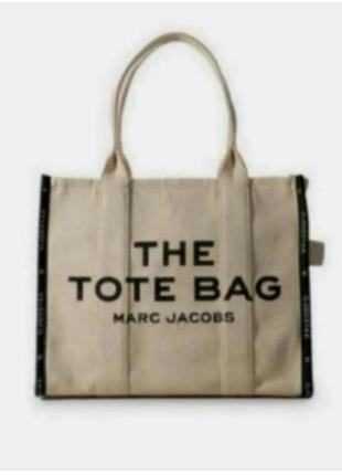 Сумка-тоут льняная,на молнии the tote bag marc jacobs cjq0214a