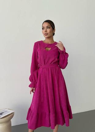 Платье женское романтичное из вельвета