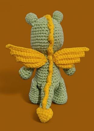 Вязаная игрушка дракончик, дракон, hand made2 фото