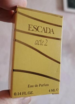 Рідка мініатюра escada acte 2 escada