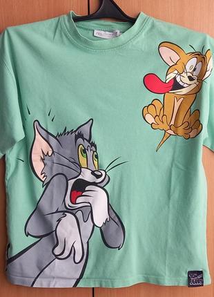 Футболка від бренда zara/виспания/тоm and jerry/11-12 років/зріст-152 см.