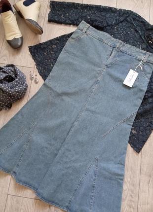 Юбка женская джинсовая 46 размер итальялия нова