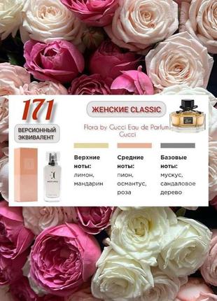 Женские еc classic 171
цветочный арома
версионный эквивалент
dolce & gaddana q dy dolce gaddana
/гуччи флора бай гуччи/