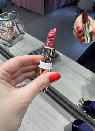 Помада для губ kiko gold reflections spf 30 відтінок 05 dreamy coral