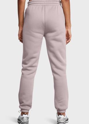 Женские пудровые спортивные штаны ua armour flc pro gym pt 1386506-0153 фото