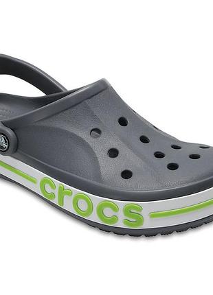 Сабо чоловічі crocs bayaband сірі зелені оригінал крокс