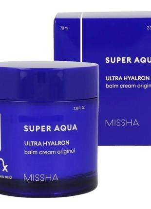 Крем-бальзам для лица missha super aqua ultra hyalron balm cream original 70 ml