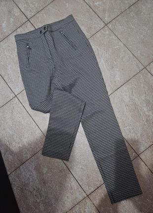 Штаны брюки в гусинную лапку h&m