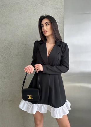 Жіноча вишукана сукня з костюмної тканини люкс класу.        535