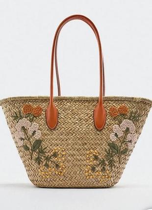 Сумка корзина zara