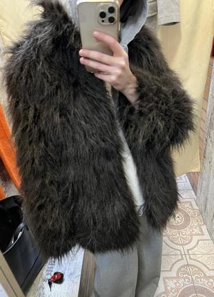 Шубка пухнаста шоколадка
