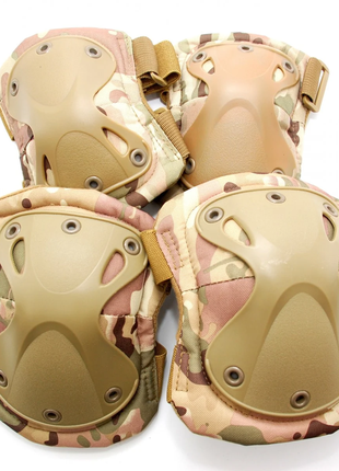 Набор тактических наколенников и налокотников, защита для коленей и локтей 6914 and -2.о+