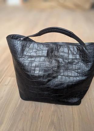 Сумка zara натуральная кожа