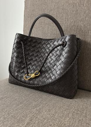 Сумка bottega veneta andiamo medium fondant