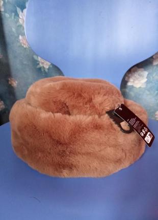 Нова мехова шапка h&amp;m шапка зі штучного хутра пухнаста шапка хутряна