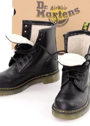 Женские ботинки с мехом ботинки dr. michel martens