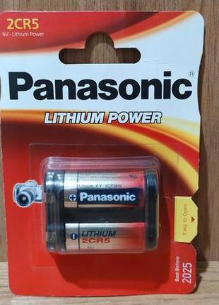 Батарея panasonic lithium power 2cr5 dl245 6v 1 шт.