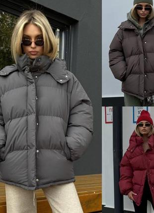 Куртка зимняя женская с капюшоном