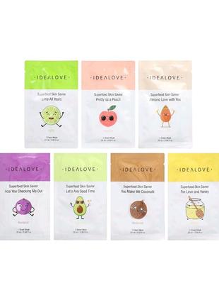 Набор 7 тканевых масок superfood skin savior