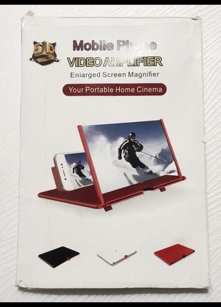 Увеличитель экрана для телефона настольный красный