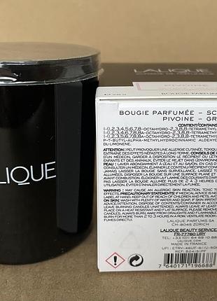 Lalique pivoine candle парфюмированная свеча 75g