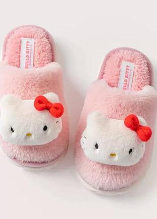 Тапочки домашние тапочки комнатные хелоу котти hello kitty