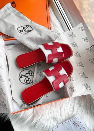 Женские шлепки шлепанцы тапочки кожа премиум люкс бренд