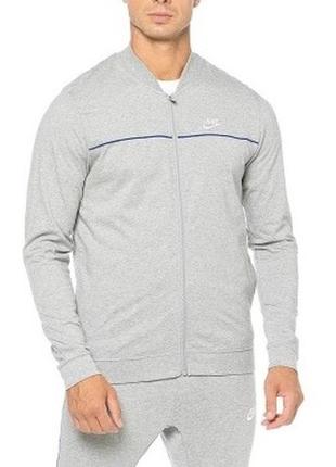 Кофта зіпка nike m, сіра, бомбер, олімпійка