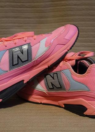 Очень яркие розовые многофунциональные женские кроссовки new balance x racer wsxrcnta 39 р. ( 25 см.