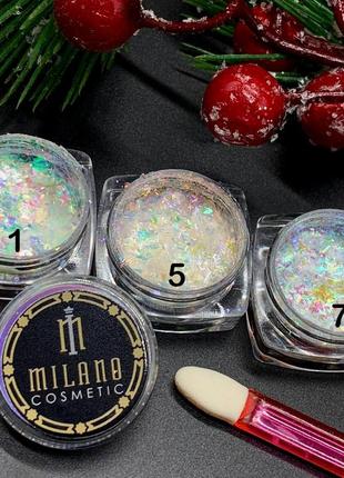 Хлопья юки для декора milano cosmetic