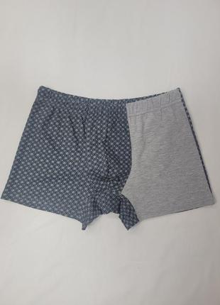 Трусы мужские боксеры серые с принтом
