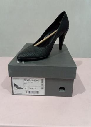 Туфли ecco ankell casual 75 pointy (269663-01001), р.39-41