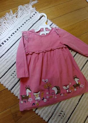 Вельветова сукня для дівчинки