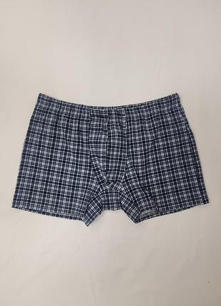 Мужские трусы боксеры серые, принт в клетку