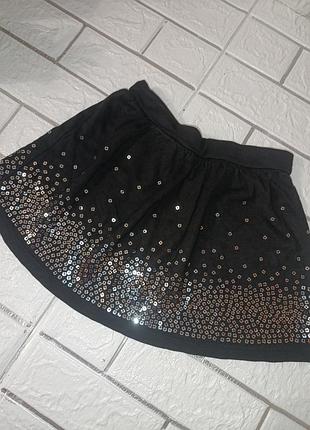 H&amp;m детская юбка с пайетками