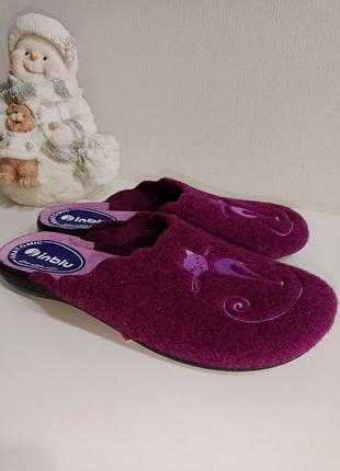 Женские комнатные фетровые тапочки тапочки шлепанцы inblu.украино-итальянский бур-во!