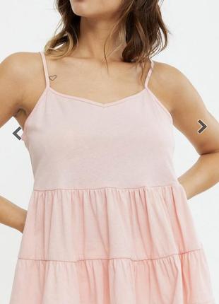 Брендовая нежная майка топ new look коттон бангладеш этикетка