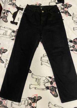 Джинсы момы с высокой посадкой, 122 фото