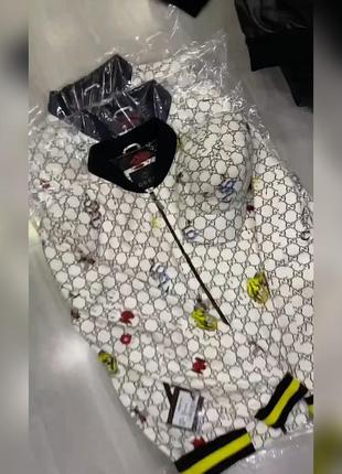 Мужская кожаная куртка gucci