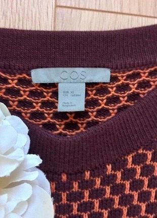 Cos тепла сукня міді 100% бавовна xs-s розмір 2