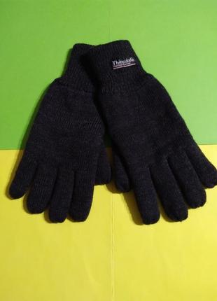 Рукавиці зимові, трикотажні, теплі thinsulate tm  termal insulation на підкладці.