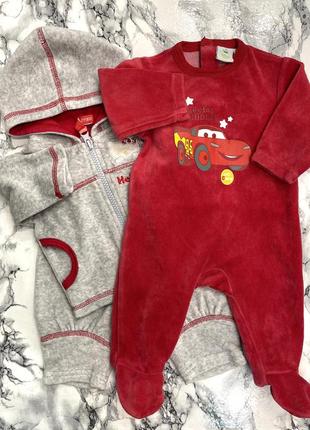 Комплект: костюм hello kitty и человечки disney для девочки 3 месяца