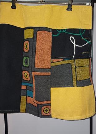 Шикарная итальянская шерстяная юбка