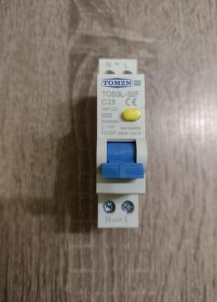 Диференциальный автомат tomzn tob3l-32f с25 6ka 25a дифавтомат