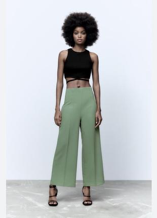 Трендовые брюки кюлоты бренда zara