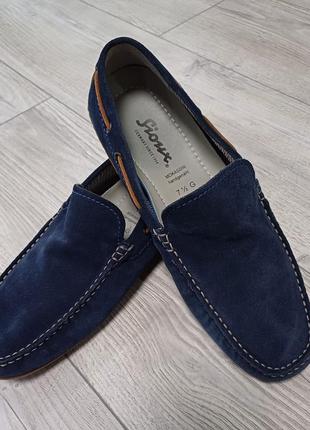 Мужские замшевые лоферы (макасины) sioux callimo. оригинал.