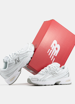 Женские кожаные кроссовки new balance 740v2 white